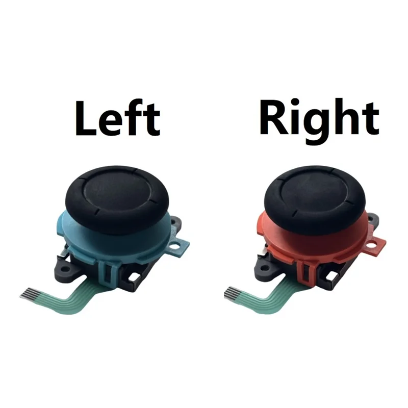 ABJF-L/R عصا التحكم ثلاثية الأبعاد عصا التحكم التناظرية ل Switch2 Joycon Thumb Sticks قطعة بديلة لمستشعر نينتندو سويتش 2 Joy-Con عصا التحكم
