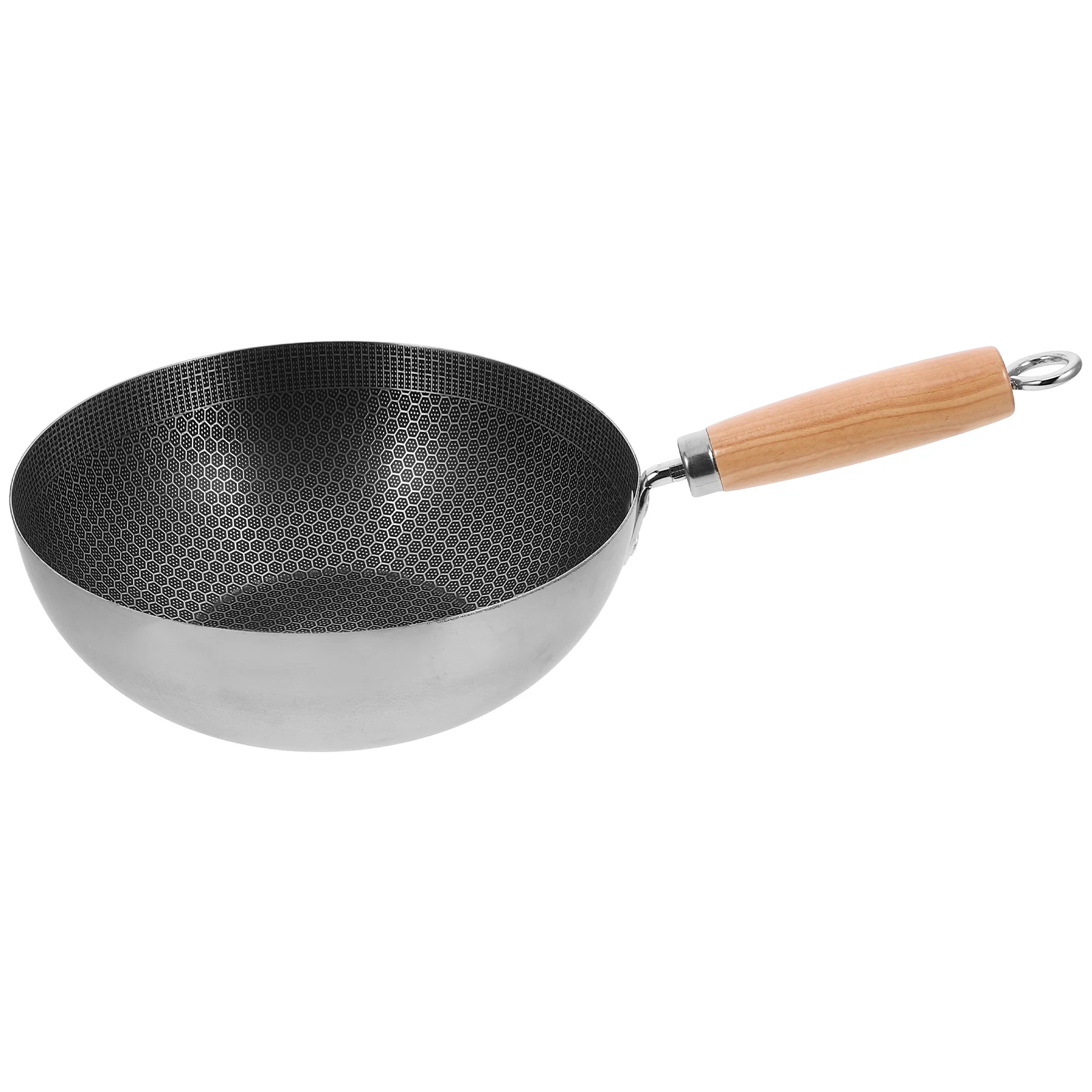 

Honeycomb Frying Pan 22cm Non Stick Wok Kitchen Cookware Everyday Pan Stainless Steel Easy Clean Stove Griddle