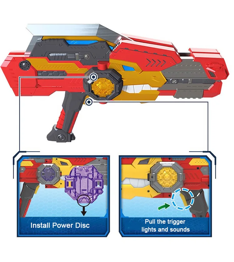 Zwei Modus Mini Kraft Transformation Schwert Spielzeug mit Sound und Licht Action-figuren MiniForce X Verformung Waffe Gun Spielzeug