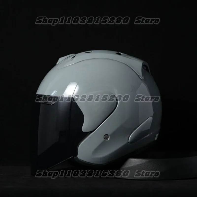 Ram3 Bright Gray Half Helmet Men and Women Motorcycle Off-Road Summer Helmet Downhill Racing Mountain Cross Casco Capacete