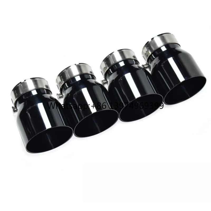 Black Stainless Steel Muffler for BMW M2 M3 M4 Tailpipe Exhaust Pipe Tip Nozzle F80 F82 F83 F84 F87 Models