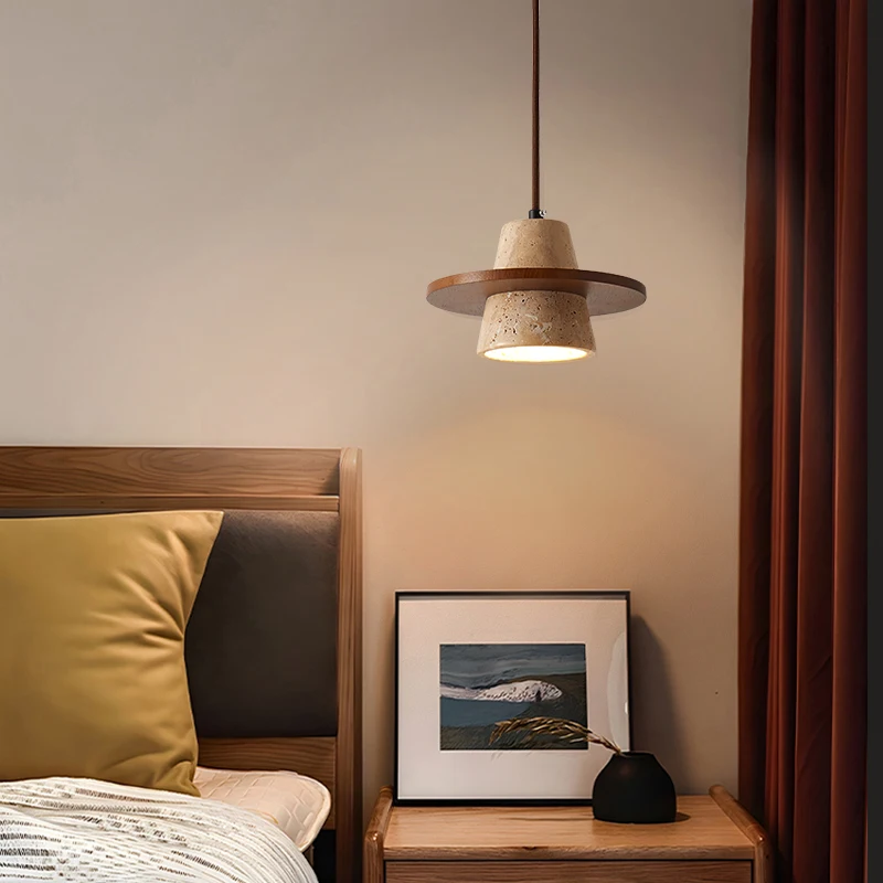 

Modern minimalist Wabi Sabi style designer restaurant lighting, homestay living room bedroom bedside pendant light