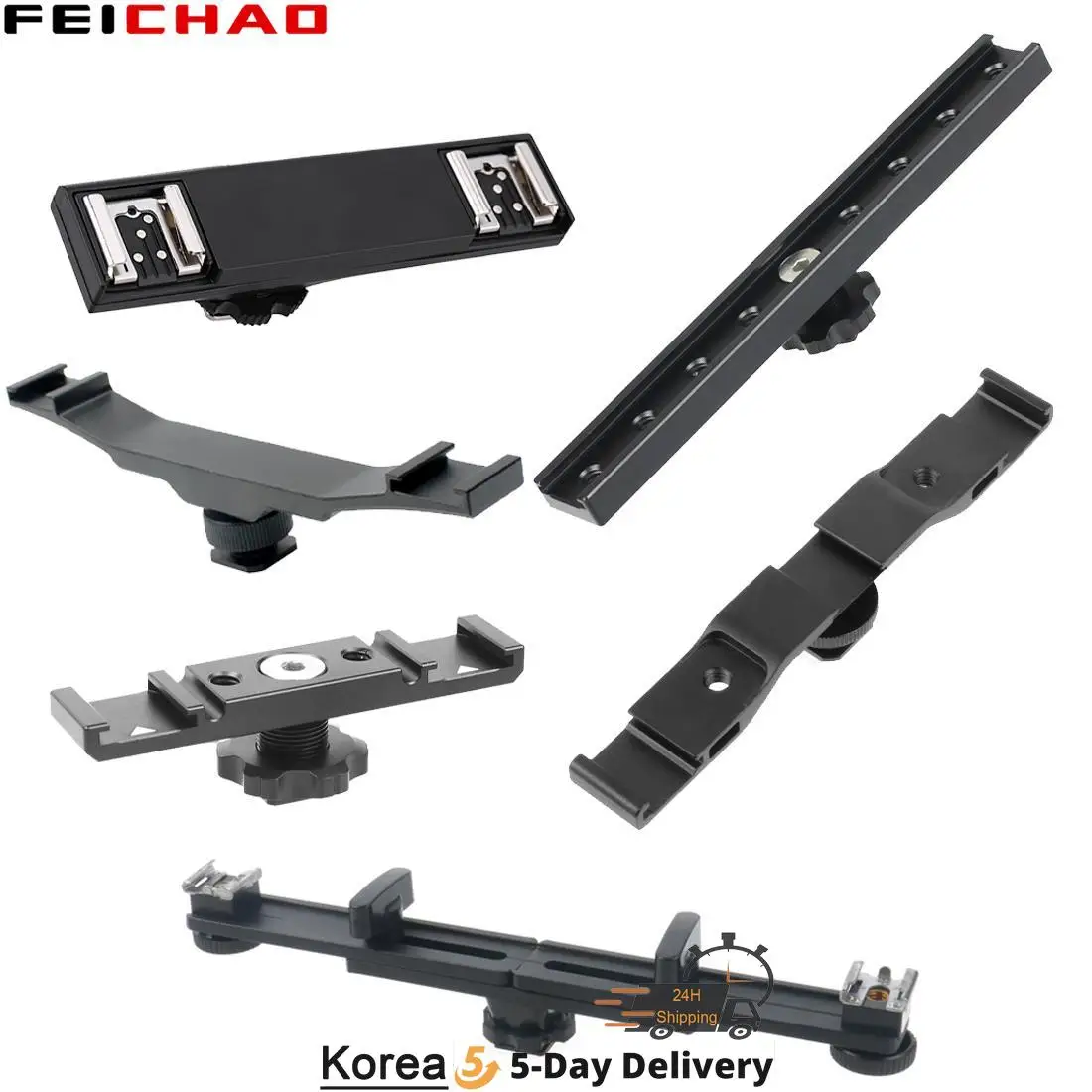 محول الحذاء الساخن البارد المزدوج الثلاثي 1/4 شريط تمديد التثبيت دعامة فيديو لكاميرا Canon Nikon ثلاثية القوائم وميكروفون ضوء فلاش