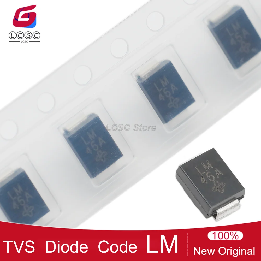 20-100Pcs Original SMBJ16CA-E3/52 DO-214AA SMB Transient Voltage Suppressors 16V Electrostatic Surge Protection TVS Diode LM