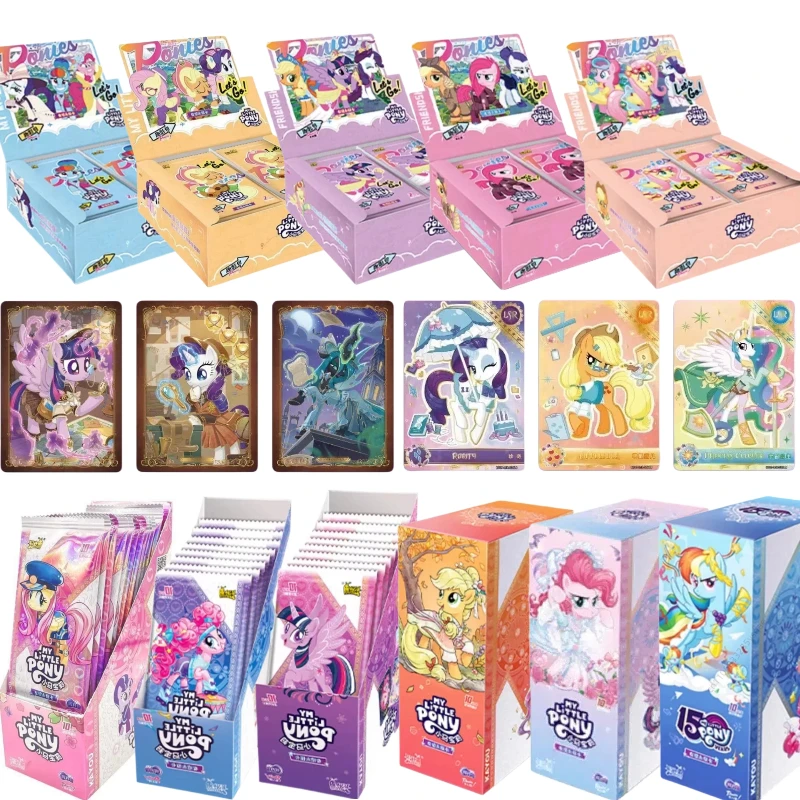 Tarjeta Coleccionable Original KAYOU XR My Little Pony, Edición Limitada de Aniversario, Tarjeta de la Amistad Eterna, Tarjetas Raras SC SGR, Juguete de Regalo, Tarjeta de Batalla de Princesas