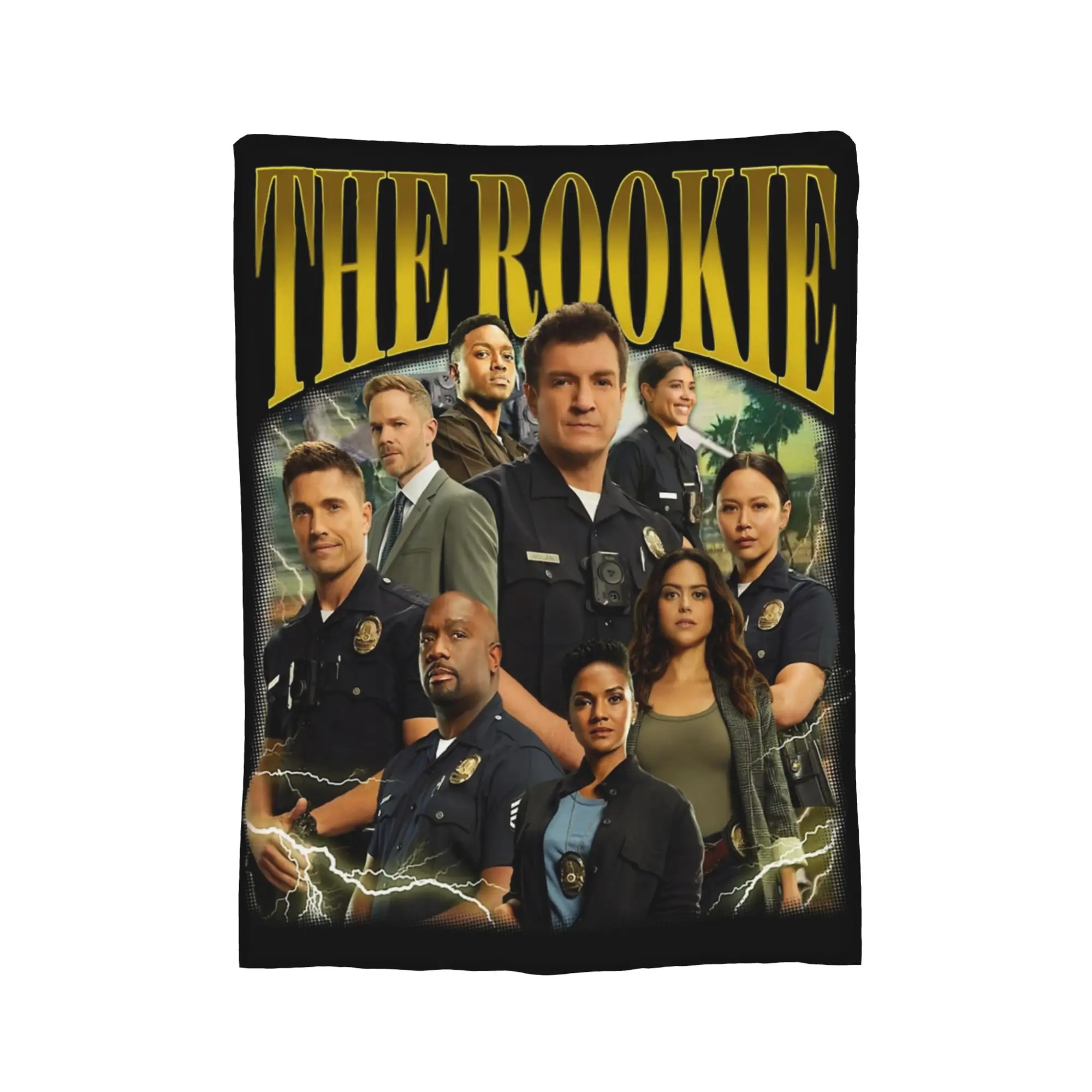 Vintage The Rookie Bootleg Blanket Coral Fleece Plush Spring Autumn  Portable Soft Throw Blanket for Bed Office Bedding Throws