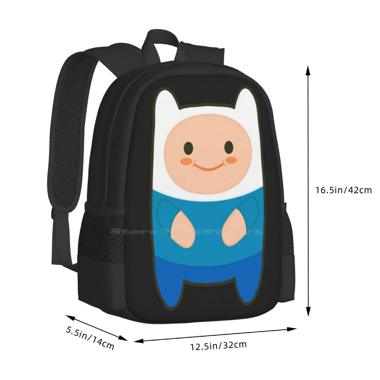 At: Finn The Cutie Hot Sale Schoolbag Backpack Fashion Bags Adventuretime Adventure Time Finn The Human Cartoon Network