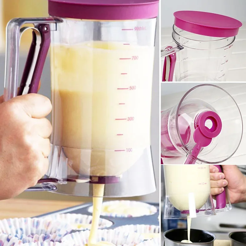 

1 Pack Collapsible Batter Separator Cupcakes Pancakes Cookie Cake Waffles Batter Dispenser Cookie Separator Batter