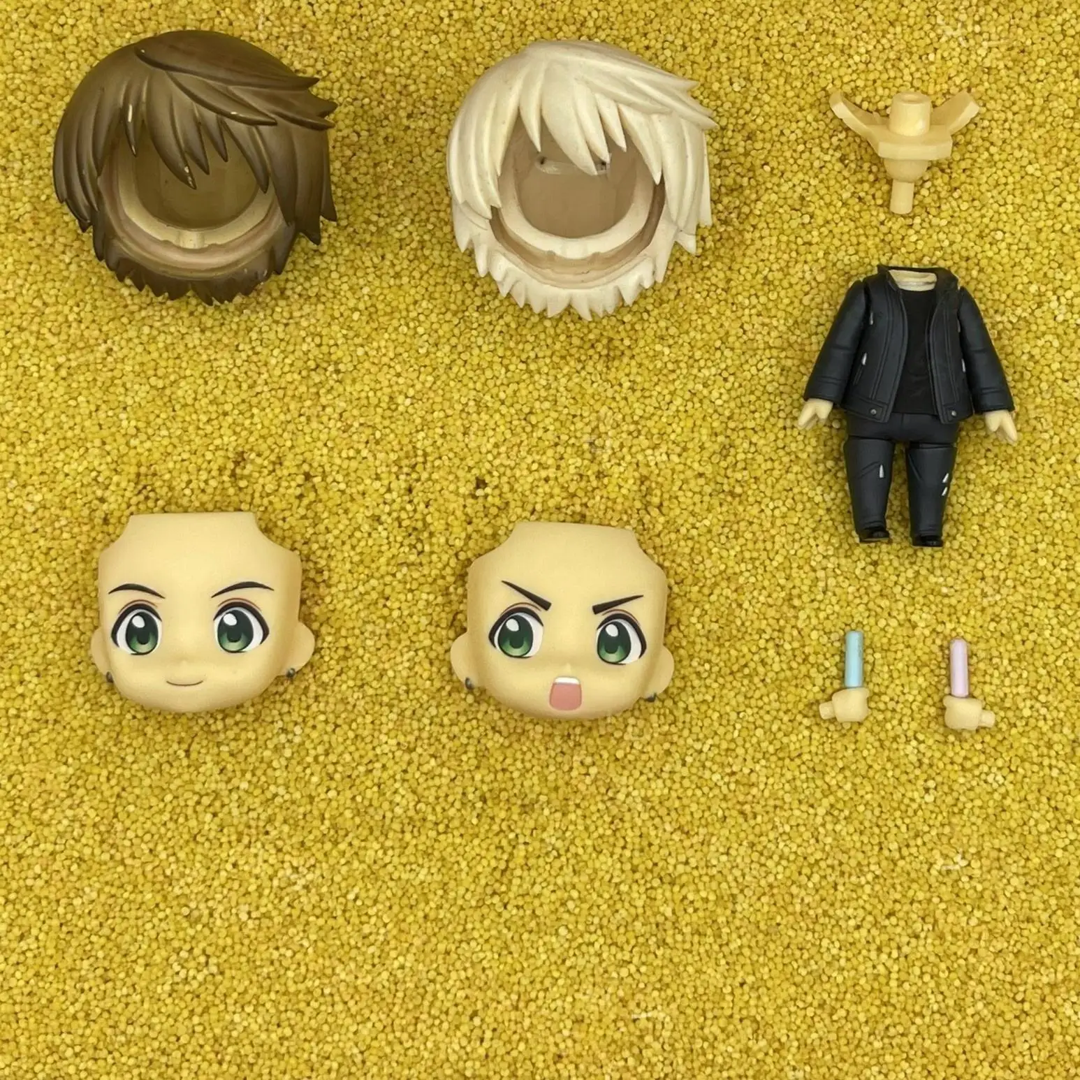 

yugongyagui GSC Clay Man Face doll face hair doll accessories
