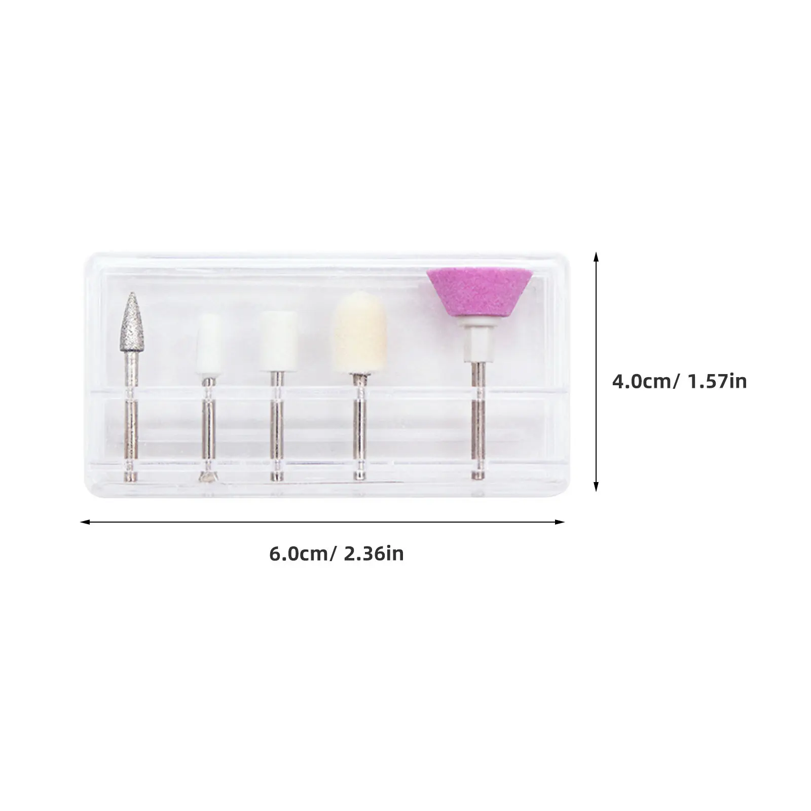 10Pcs Nail Polisher Heads High Performance Grinding Bits for Electric Nail Files Manicure Pedicure Salon Home Use