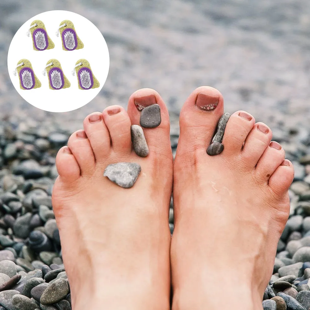 

5pcs Foot Stone Pedicure Tool Natural Pumice Stone Pumice Callus Remover Scrubber Long Lasting Effective Feet Care