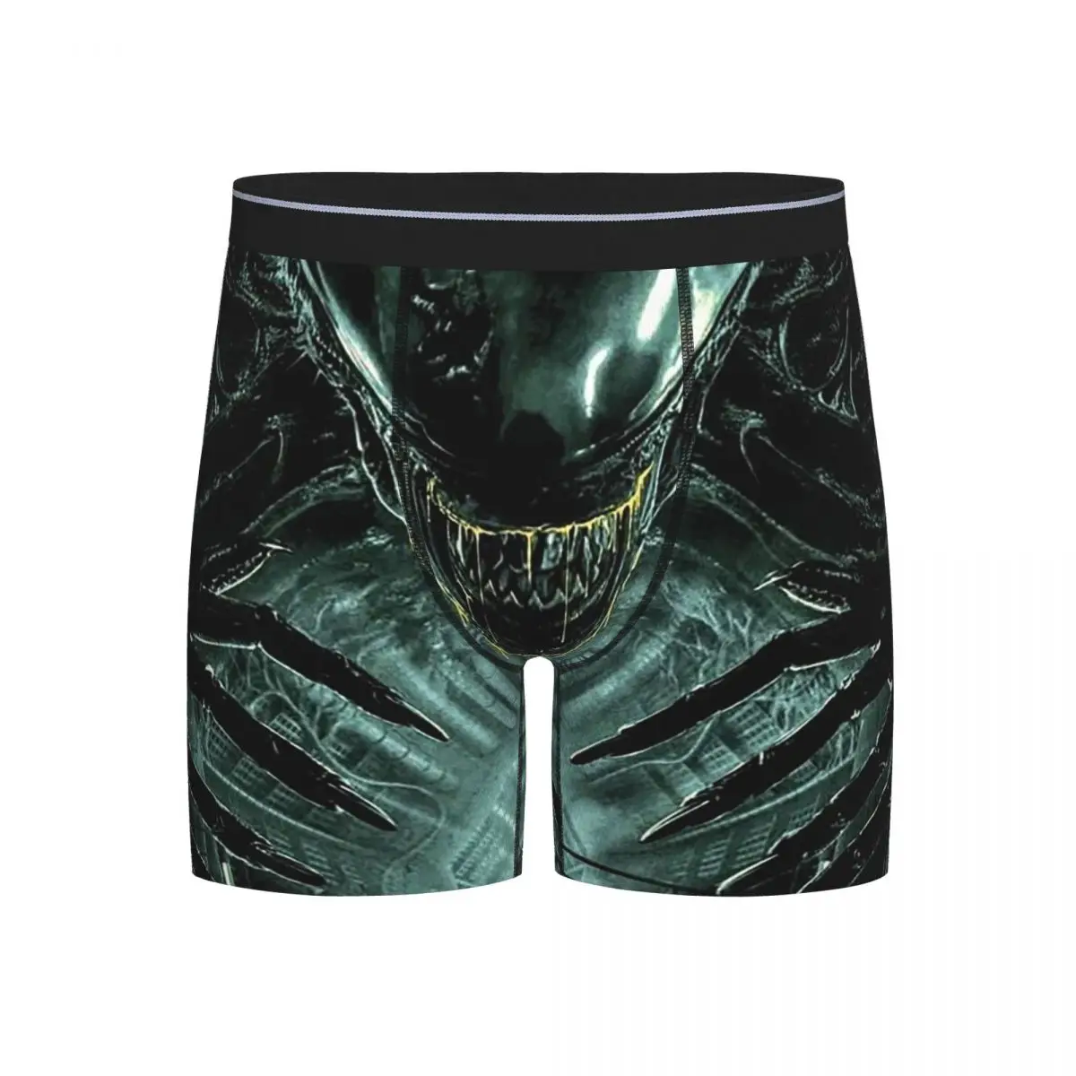 

Long Boxer Underpants Shorts Alien Vs Predator Horror Science Fiction Comics Panties Male Underwear for Homme Man Boyfriend