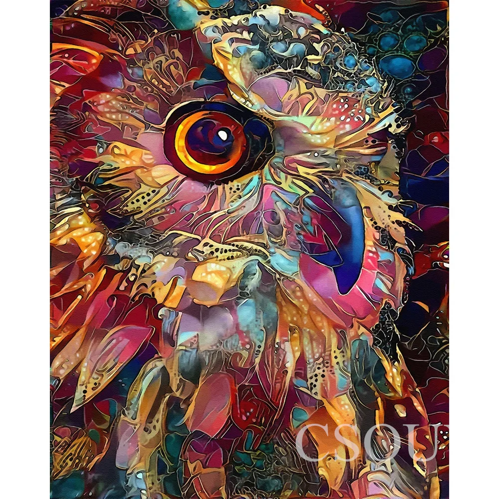 

Fairy Dust Crystal Square Diy Diamond Painting Embroidery Owl Tige Animal Mosaic Home Decor Needlework Full Painting Rhinestones