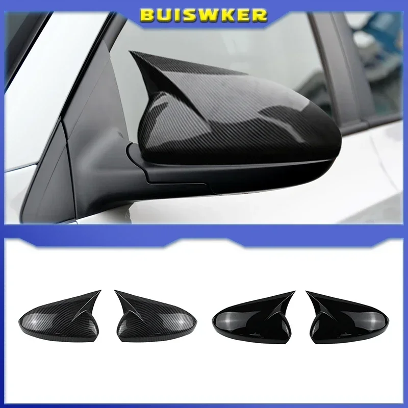 

For Chevrolet Cruze 2016-2019 Car Rearview Side Mirror Cover Wing Caps Sticker Exterior Door Rear View Case Trim Shell Housing