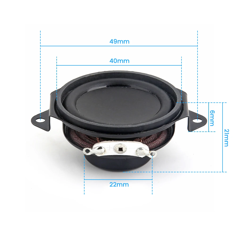 AIYIMA 2Pcs 1,5 Zoll 40MM Tragbare Lautsprecher 8 Ohm 5W Full Range Audio Lautsprecher Neodym Magnet HIFI lautsprecher Für JBL filp2