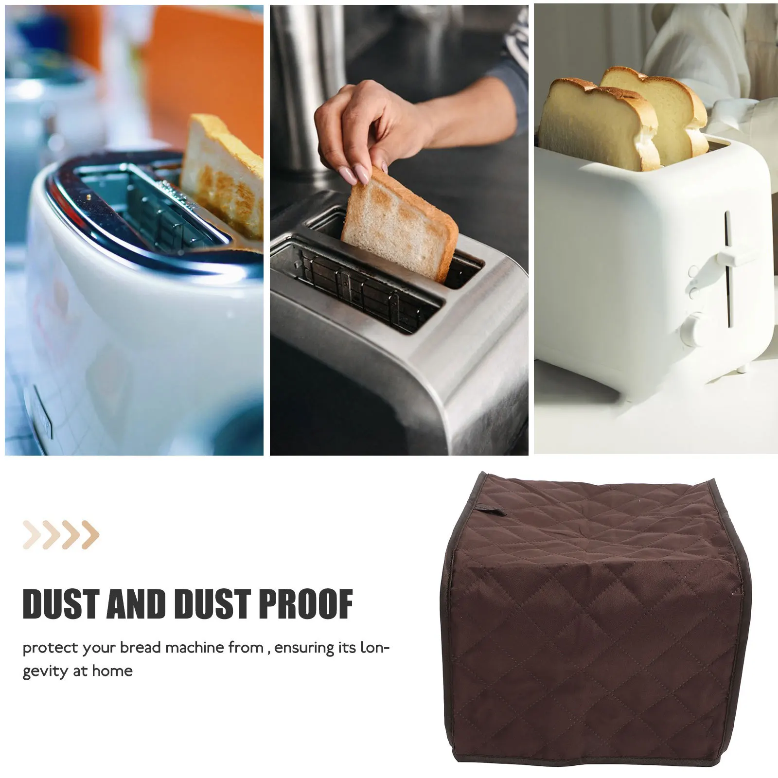 

Bread Maker Cover Polyester Wear-Resistant Toaster Protector Kitchen Appliance Cover Dustproof Toaster Protective Sleeve