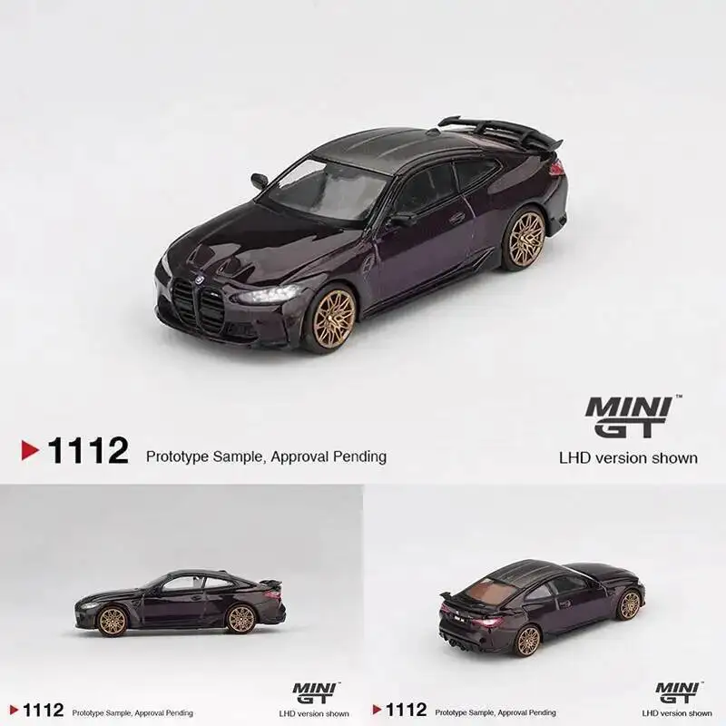 

Предпродажа MINIGT 1112 1:64 BMW M4 M Power Performance G82 Daytona Violet Коллекция игрушек Литая под давлением модель автомобиля