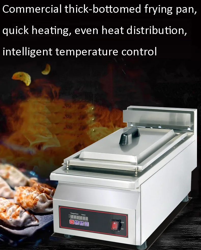 Low Price Dumpling Pancake Fryer Frying JiaoZi Machine New Products Digital Gyoza Fried Pot Electric Single Dumpling Fryer