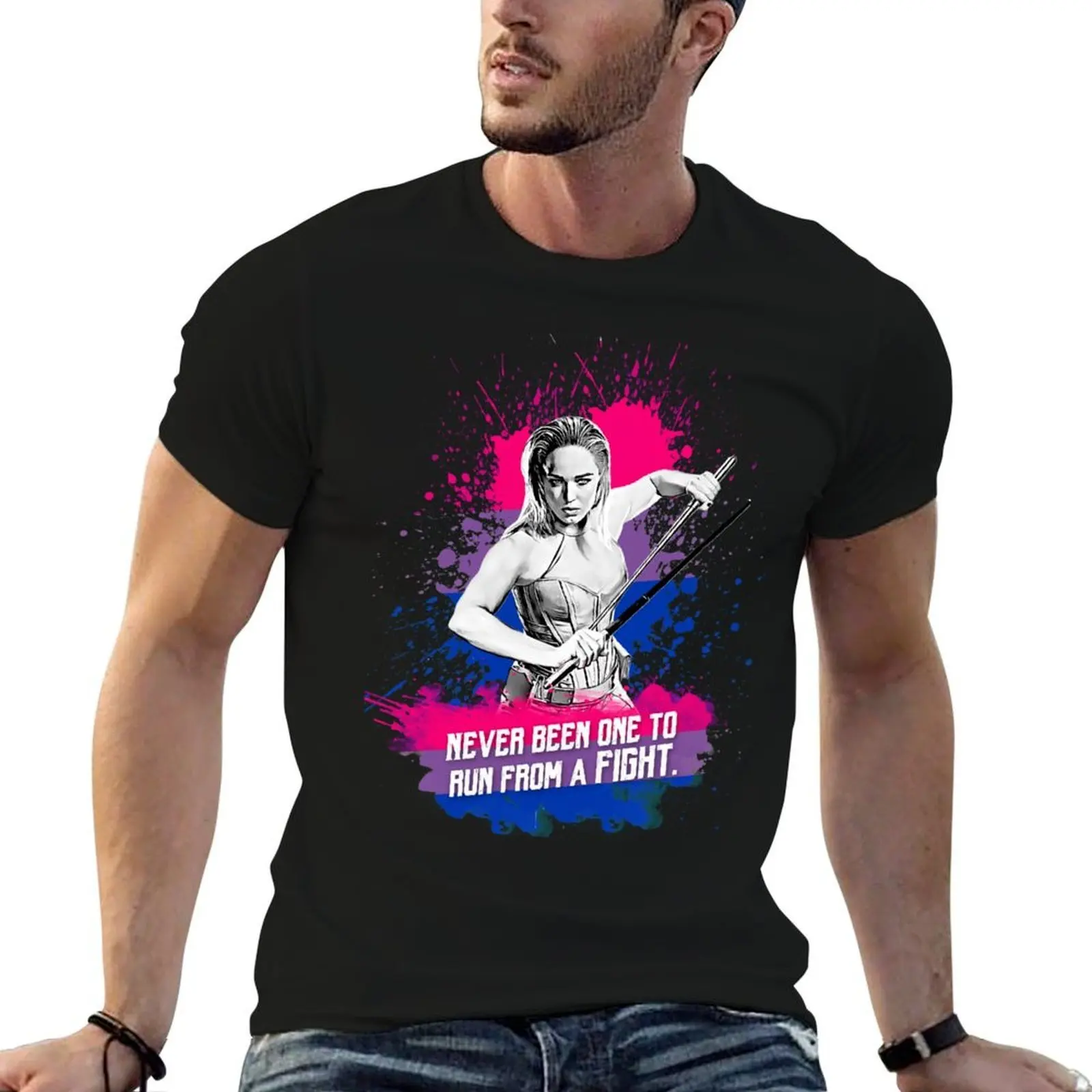 

Sara Lance - Never been one to run from a fight T-Shirt man t shirt heavy cotton man t shirts for men funny t shirts man T-shirt