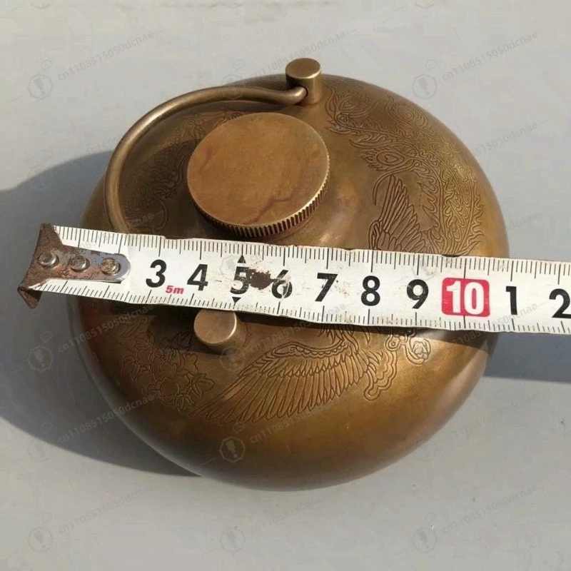 

Антикварная латунная грелка для рук - герметичный термос для горячей воды, винтажный декор для дома и практичный портативный источник тепла