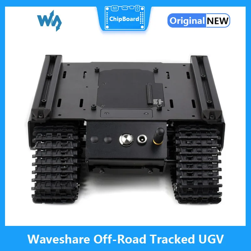 Waveshare-UGV Off-Road rastreado flexível e expansível, suporte a vários hosts, trilhos externos, computador escravo ESP32