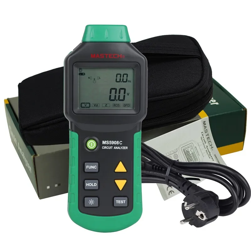 IDEAL 61-164CN & Mastech MS5908 110V 220V RMS Circuit Socket Tester