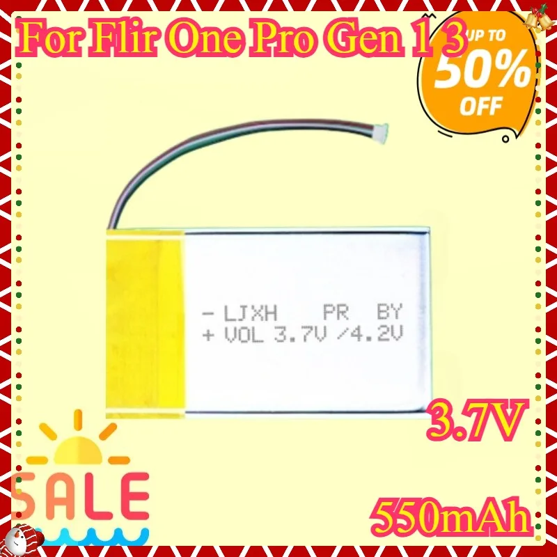 

New High quality Battery For Onepro Replacement Battery for Flir One Pro Gen 1 3 Thermal Imaging Camera Bateira 3.7V 550mAh