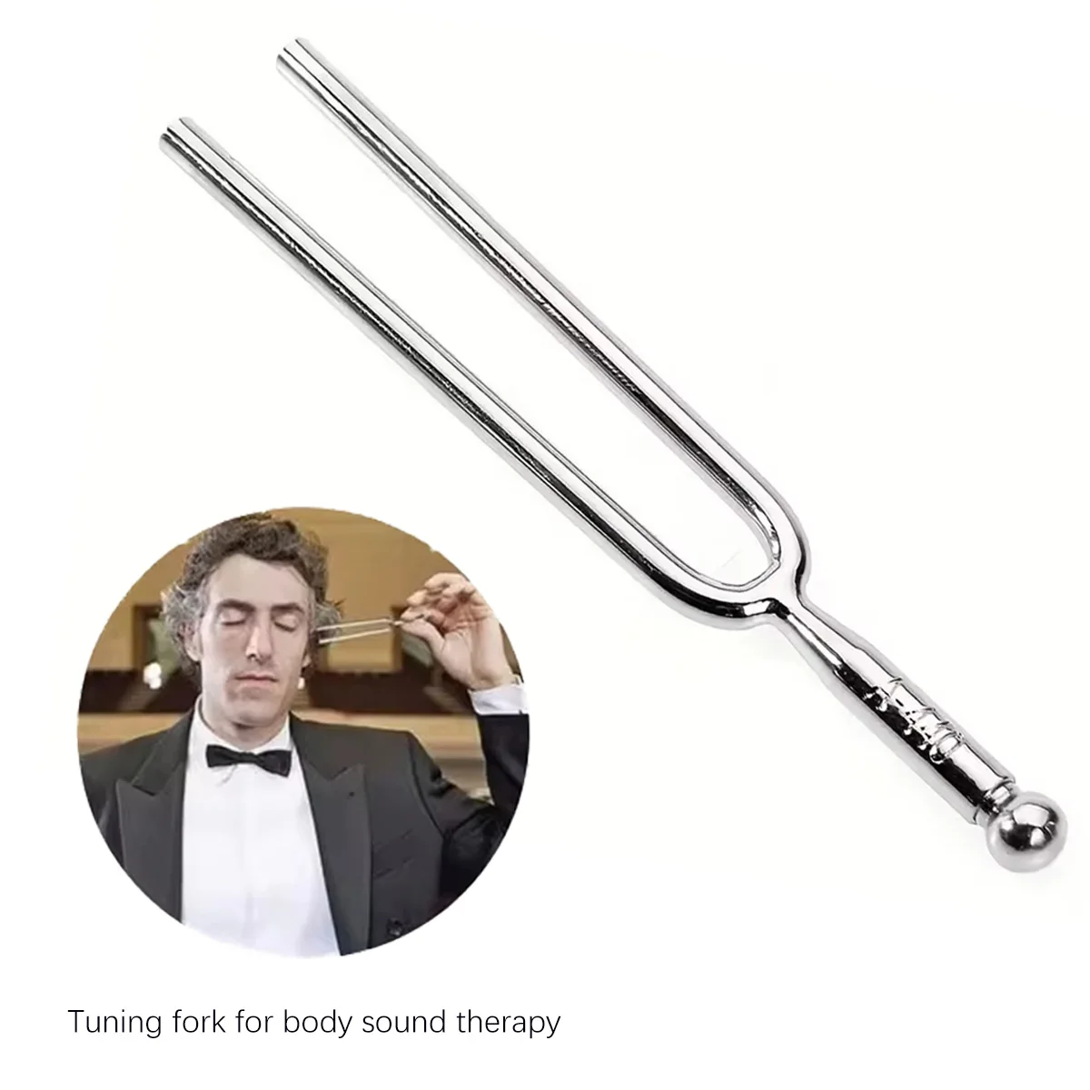 Miwayer Steel Tuning Fork 440Hz A Tone, Pure Stable Sound, Professional Tuning Accessory for Music Teaching & Performance