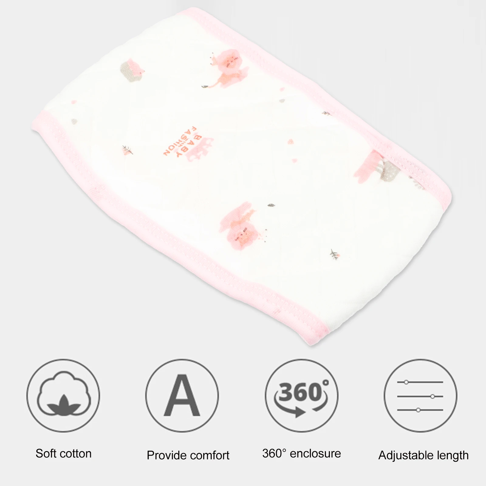 

3 Pcs Umbilical Cord Cotton Bellybands Perforation Elastic Navel Belt Toddler Ecological Infant Pure