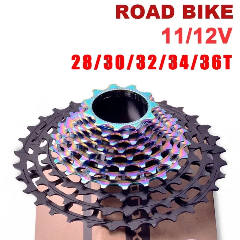 Road Bike Cassette 11 12 Speed Ultralight Sprocket Hg Lightweight Cassette 11- 36t 34t 32t 30t 28t Freewheel 11v 12v Flywheel