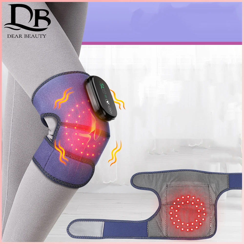 

Multifunctional Knee Massager Red Light Heated Vibration Pad Shoulder Elbow Relieve Fatigue Red Light Hot Compress Vibration