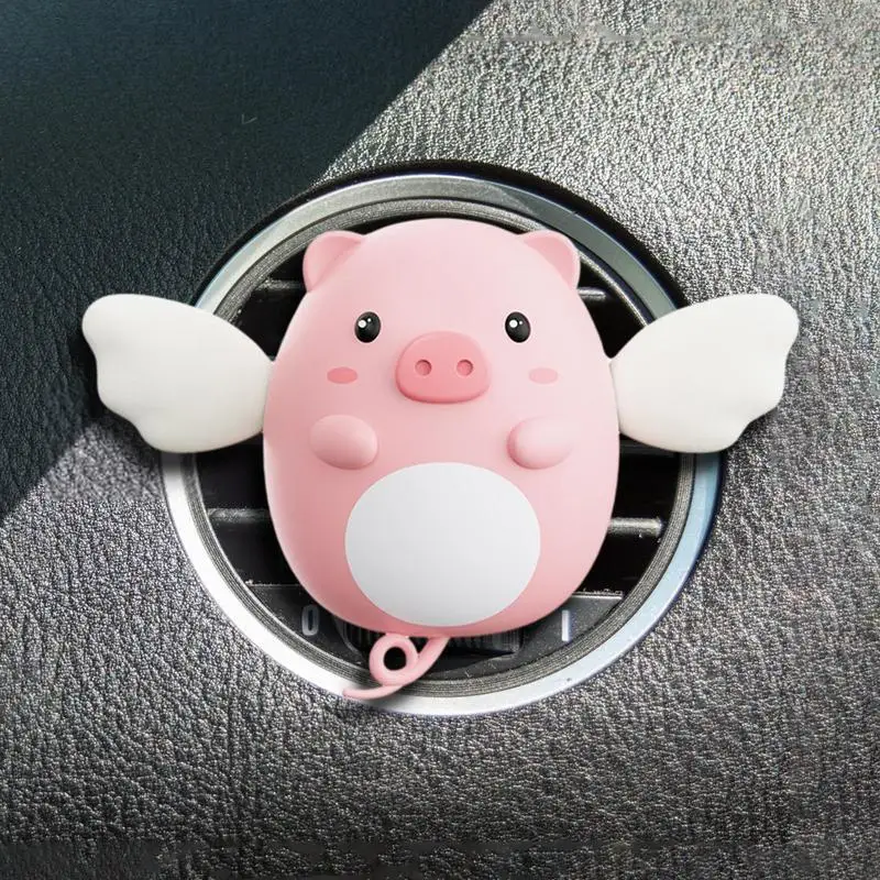 Pig Car Air Fresheners Lucky Cute Pig Car Vents Ornament Air Conditioner Outlet Clip Car Decorations Stand Interior Accessories