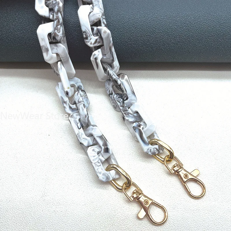 New Fashion Woman Bag Accessory Detachable Replacement Chains Candy Acrylic Luxury Strap Women Eleagnt Shoulder Handle Chain