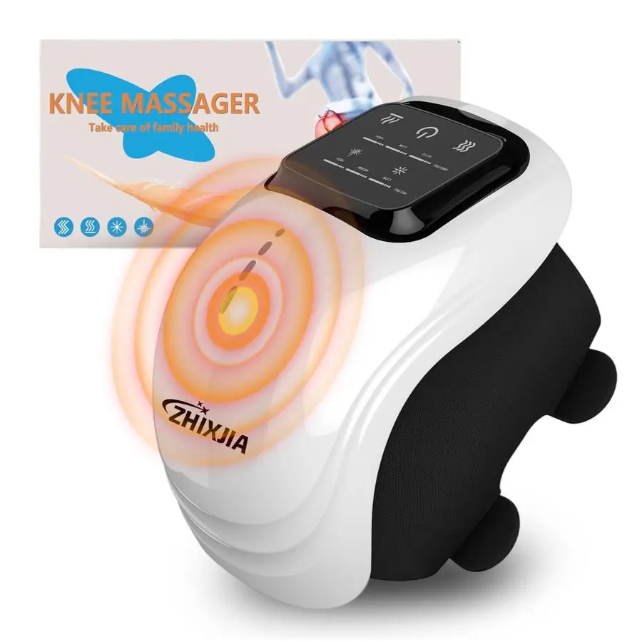 

Massager with Heat, 3 Vibration Modes and 3 Heating Levels LED Vitality Joints Knee Massager, 3in1 Smart Portable, Gift for Dad