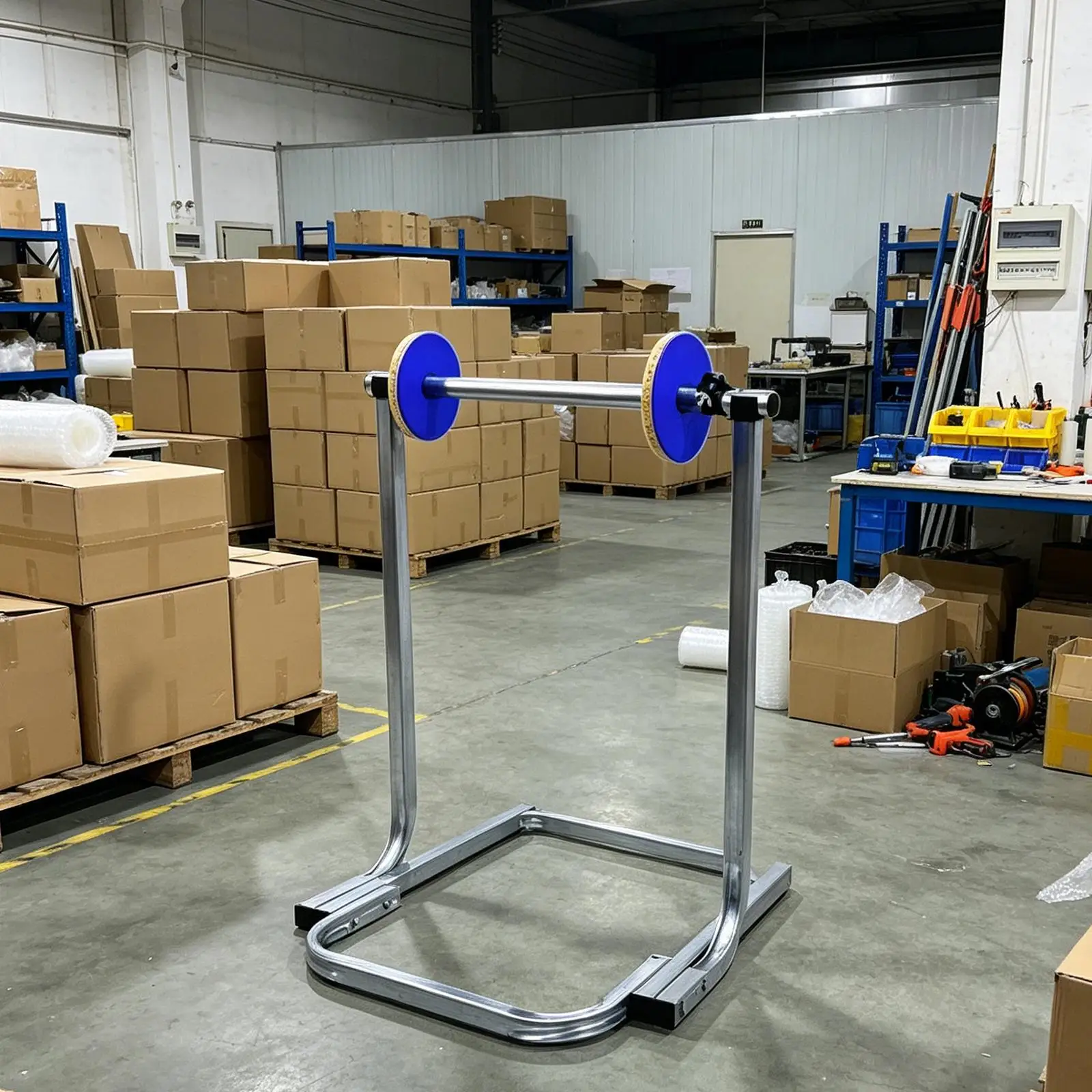Picture 3: Wrapping Roll Dispenser Standing Manual Cushion Holder Rack for Supplies Commercial Movers
