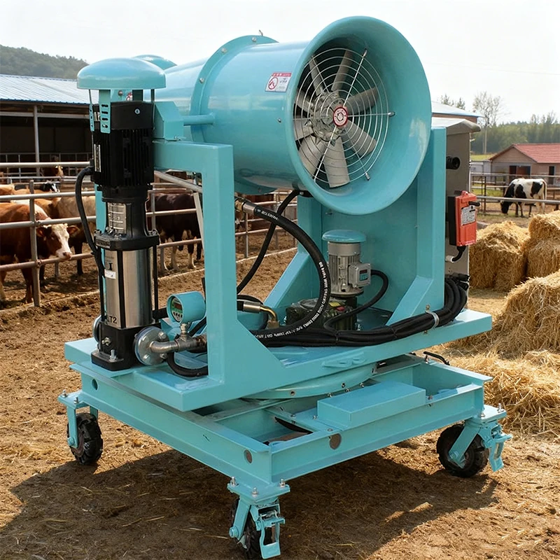 

High Pressure Stainless Steel Pump Dust Mist Blower Remote Control Automatic Fog Cannon Dust Suppression Agricultural Sprayer