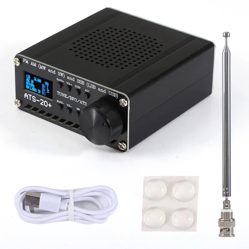 2024 ATS-20+ plus ATS20 V2 SI4732 rádio přijímač DSP sdr přijímač FM AM (MW a SW) a ssb (LSB a USB)