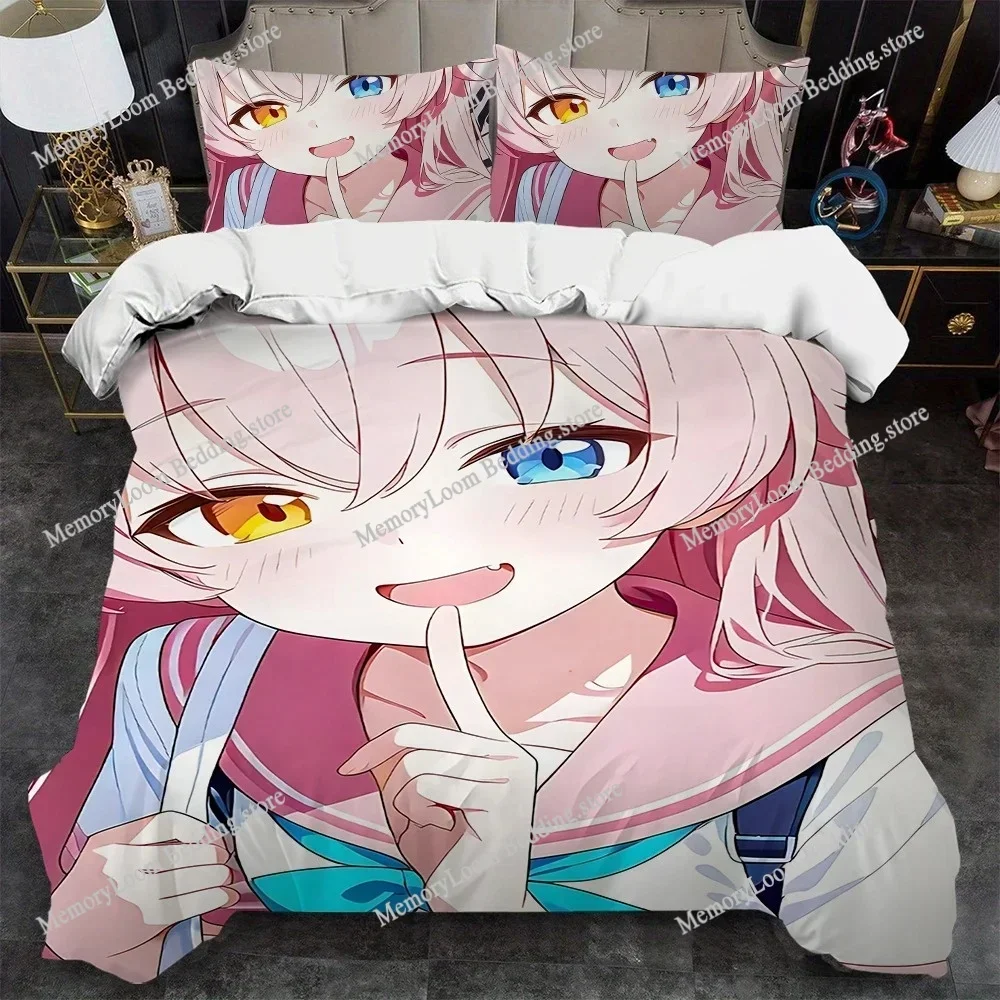 Takanashi Hoshino Blue Archive Duvet Cover Set Home Style Bedding Soft Laundry Cotton Bed Student Dormitory Gift Luxury Gift963