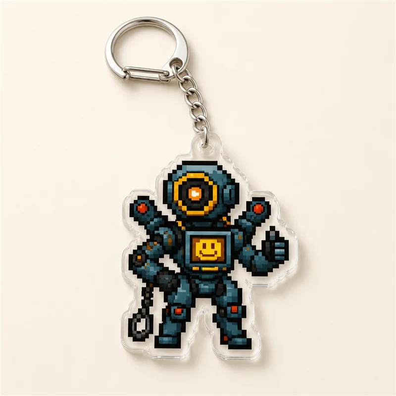 Apex Legends Pixels Chibis Keychains for Accessories Bag  Wraith Mirage Bloodhound Octane Keyrings Fans Friends Gamer Gifts