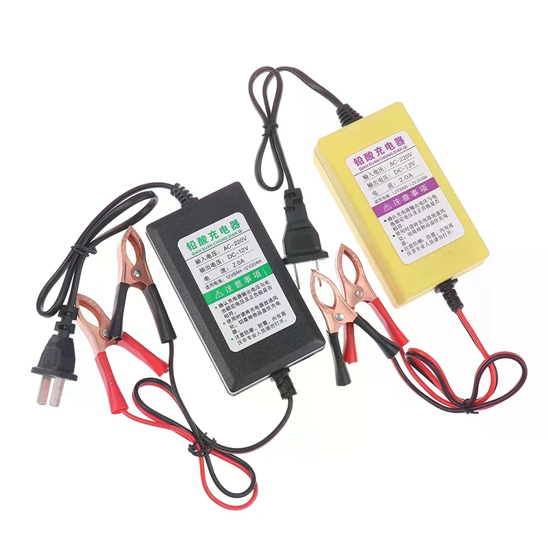 

12V 4AH-20AH Car Battery Charger 220V Power Puls Repair Charger Wet Dry Lead Acid Battery LED Display Moto Truck Battery Charger