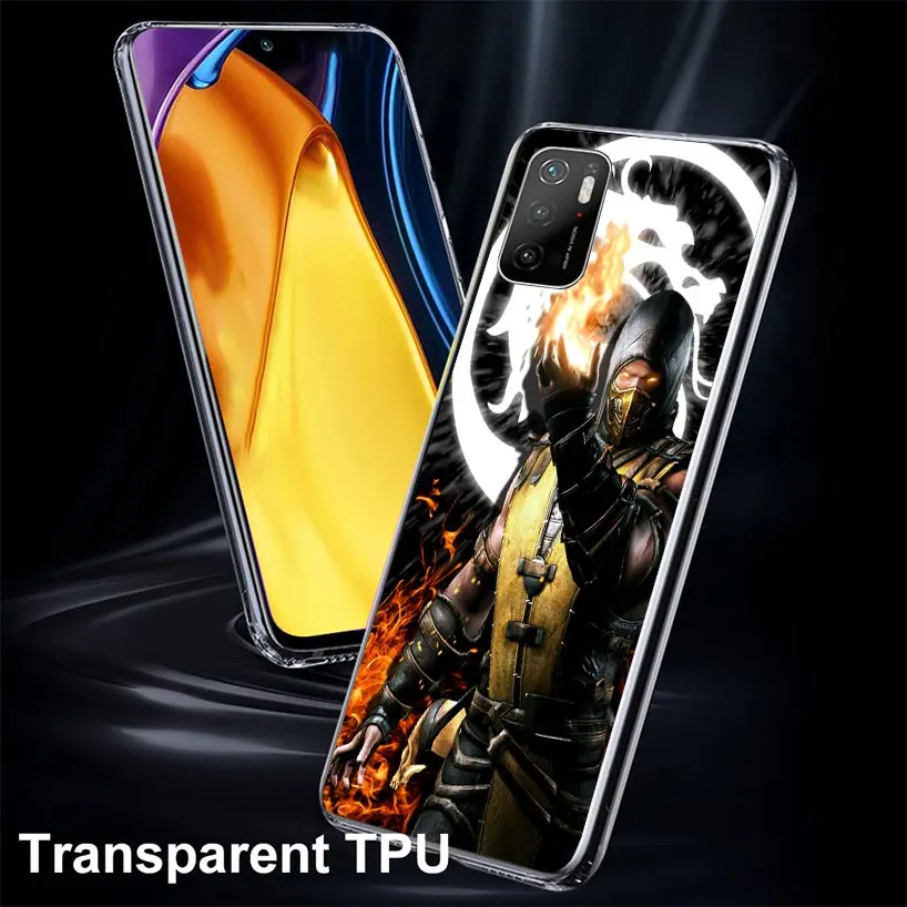 Mortal Kombat Case Phone Cover for Xiaomi Poco X3 Nfc X5 X6 X4 Gt F6 F5 Pro F4 F3 F2 M5S M5 M4 M3 5G Trend Fundas