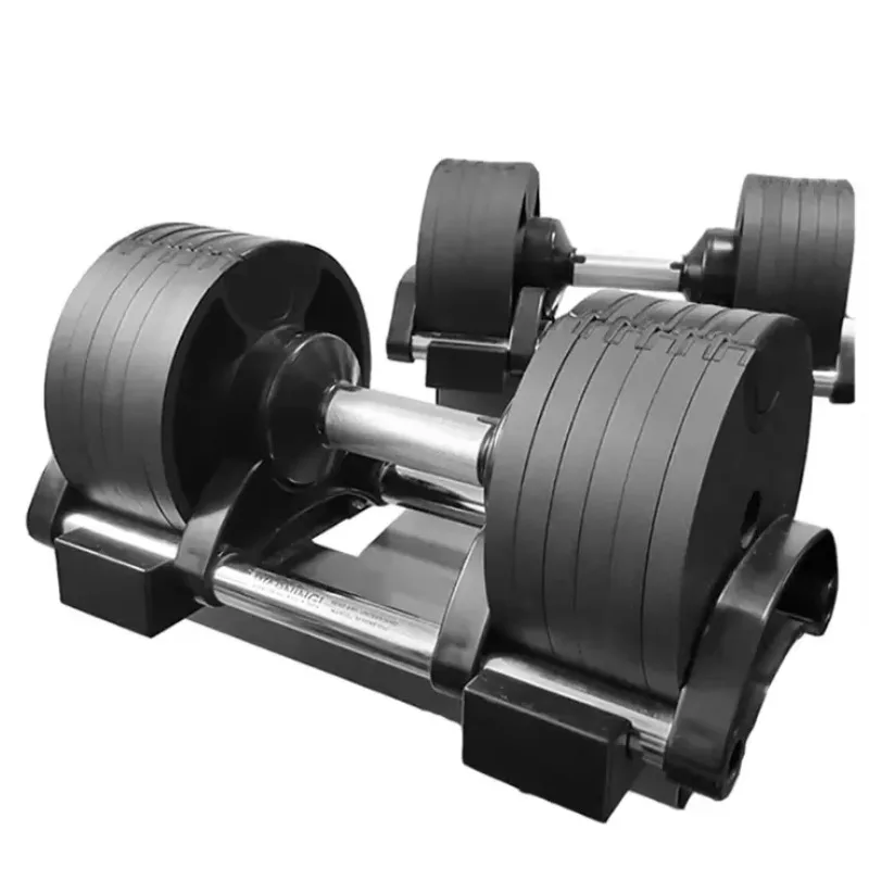 

In STOCK Fitness Equipment Custom Adjustable Gym Weights Set Rubber Material 24kg Adjustable Dumbbell for Body Building