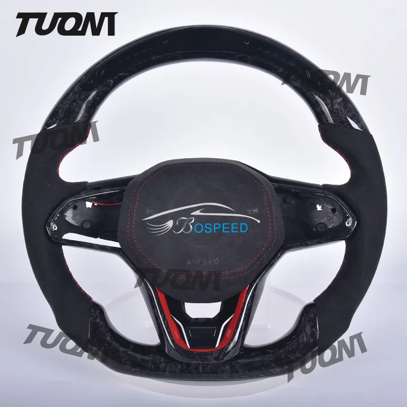 Forged Carbon Fiber Steering Wheel For Volkswagen Golf GTI R GTD GTE MK7 MK7.5 Scirocco Passat Tiguan GTS