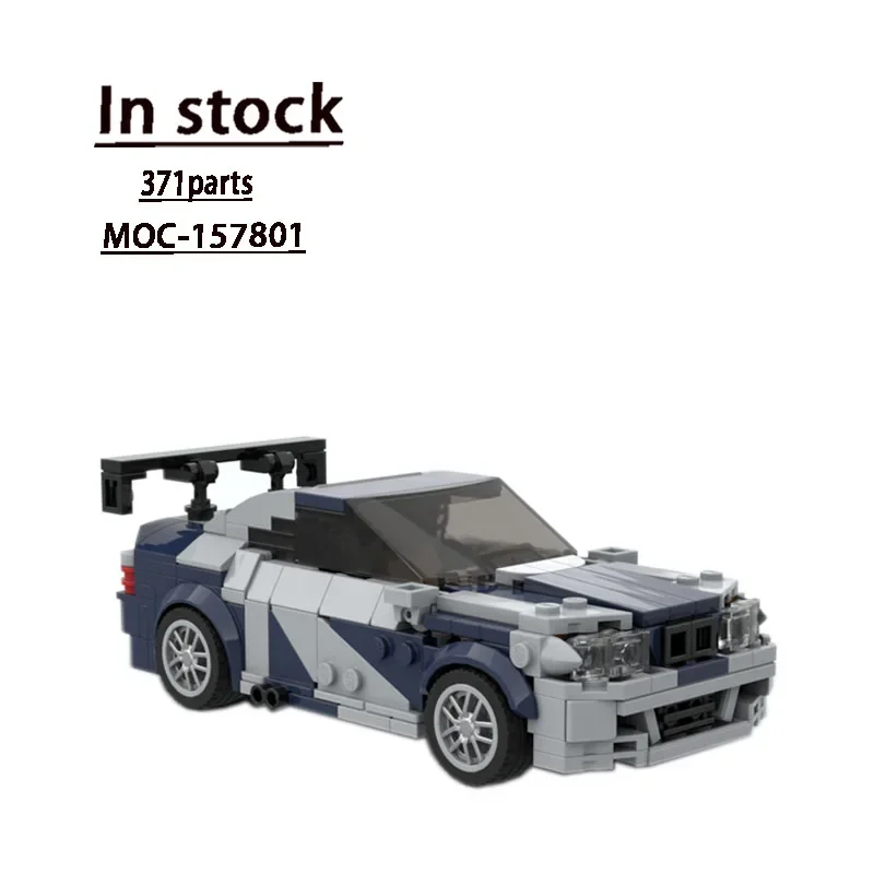 

MOC-157801 Classic Supercar M3 GTR Splicing Assembly Building Blocks • 371 Parts MOC Creative Building Blocks Toy Gift