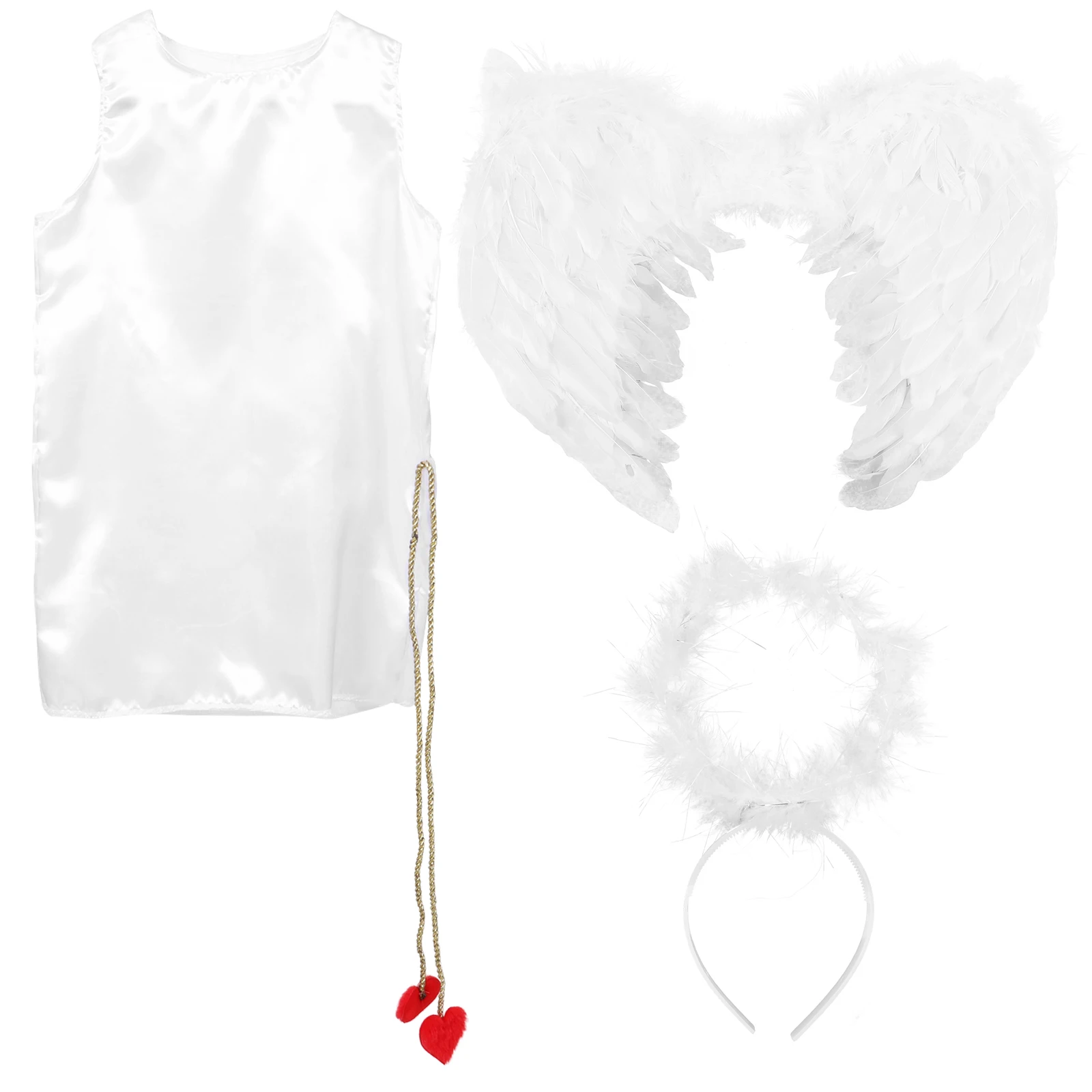 

1 set Children Valentine Cupid Cosplay Cupid Costume Set Costume Kids Baby Boy Toddler Accessories Performance Festive Wear