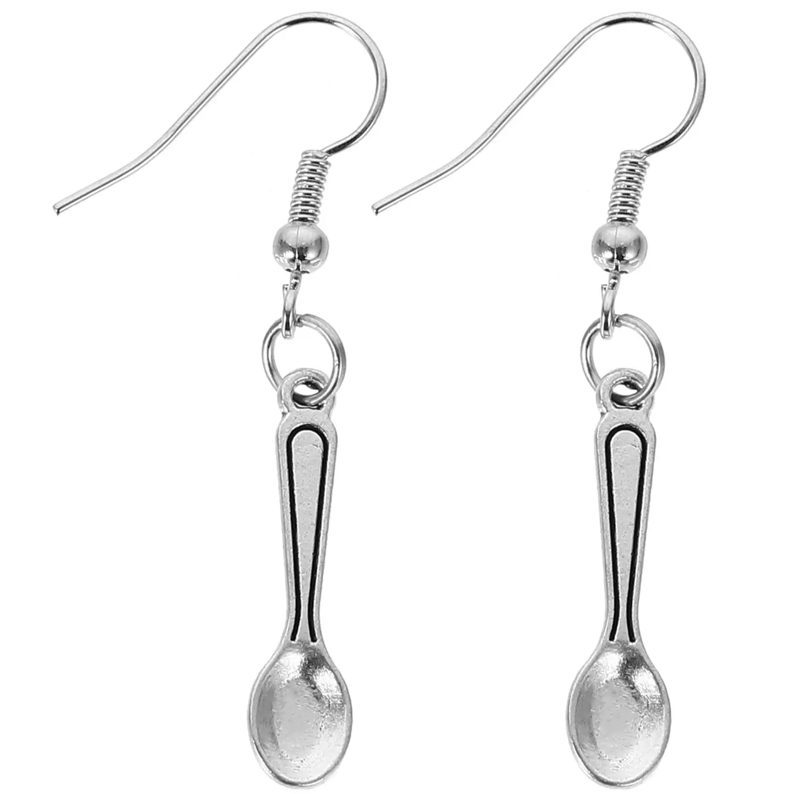 

Mini Spoon Spoon Style Earrings Lady Drop Reusable Dangle Earrings Longtime Fashion Banquet Teen