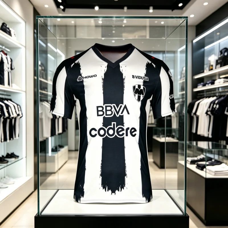 Nueva Camiseta Familiar 2026 del Monterrey BBVA, Diseño de Estrellas, Ideal para Uso Diario y Entrenamiento, para Niños y Adultos