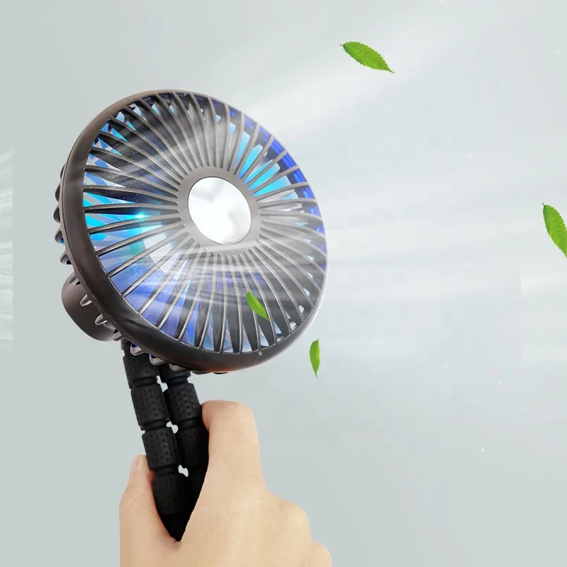 

F510 Многофункциональный портативный вентилятор для детской коляски Перезаряжаемый осциллирующий мини-гибкий штатив-вентилятор для тренажерного зала и верховой езды на открытом воздухе