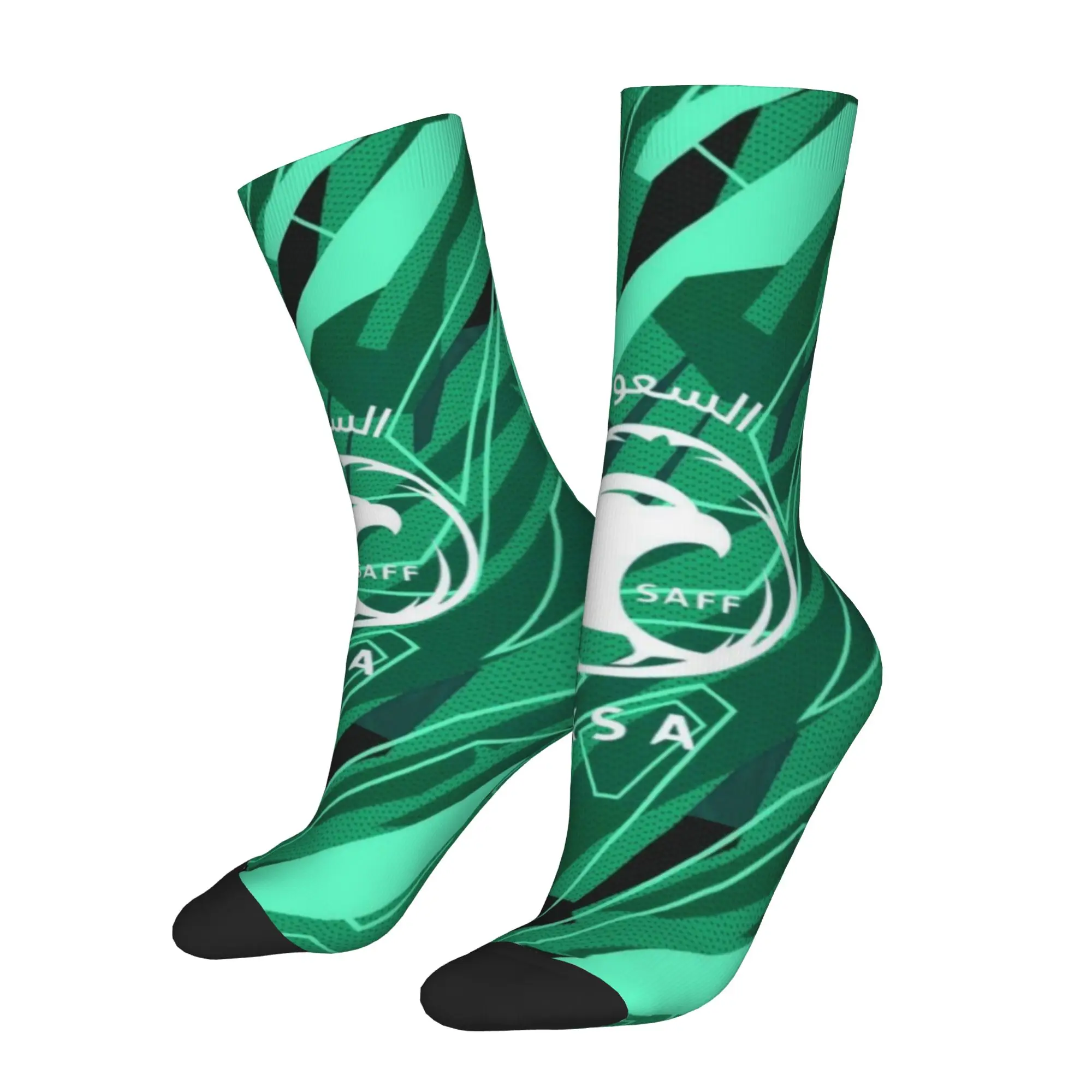 Hip Hop Retro Saudi Arabia Crazy Men's compression Socks Unisex  Harajuku Pattern Printed Funny Sock Match Day Essentials