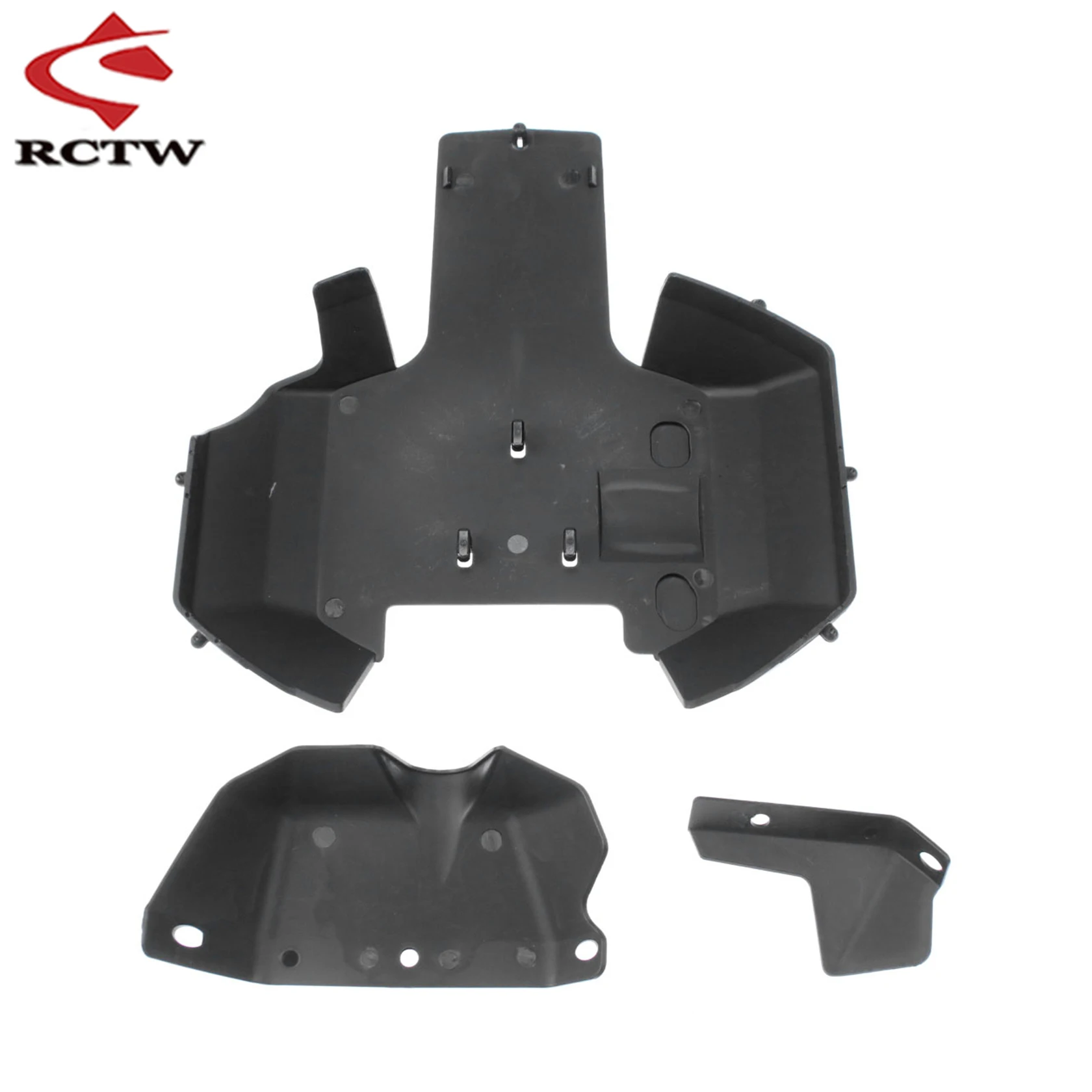 Kit de placa de chassi de proteção inferior de carro Rc para peças de caminhão 1/5 HPI ROFUN BAHA KM ROVAN BAJA 5B 5T 5SC